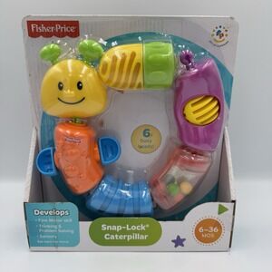 Fisher Price Colorful Snap Lock Caterpillar Infant to Toddler Learning Toys